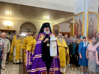 Архиепископ Лукиан совершил Божественную литургию в кафедральном соборе г. Тынде