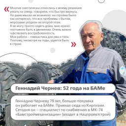 Ветеран БАМа &ndash; 50 лет верности стройке века