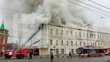 В Туле 57 человек эвакуировали из госпиталя из-за пожара