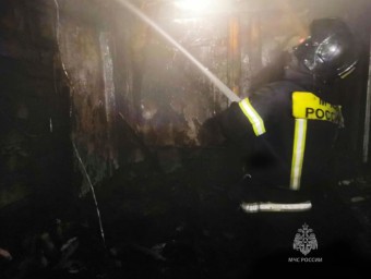 В Тынде загорелся частный дом: Площадь пожара – 57 кв. м