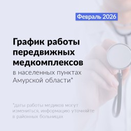 График работы ПМК в феврале: Тындинский округ