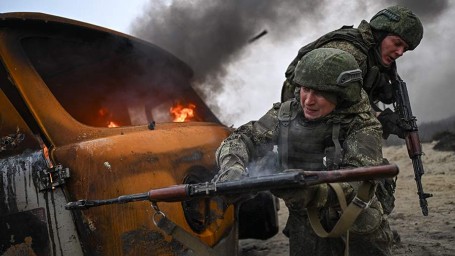 Карта спецоперации на Украине 15 февраля