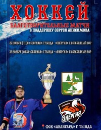 БЛАГОТВОРИТЕЛЬНЫЕ МАТЧИ ПО ХОККЕЮ В ПОДДЕРЖКУ СЕРГЕЯ АНИСИМОВА.