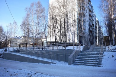 В столице БАМа преобразили улицу Школьную