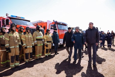Василий Орлов открыл пожарные учения.