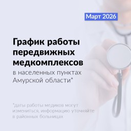 ​Медики продолжат выездную работу в населенные пункты Амурской области.